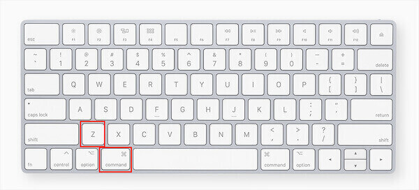 「command」＋「Z」キー