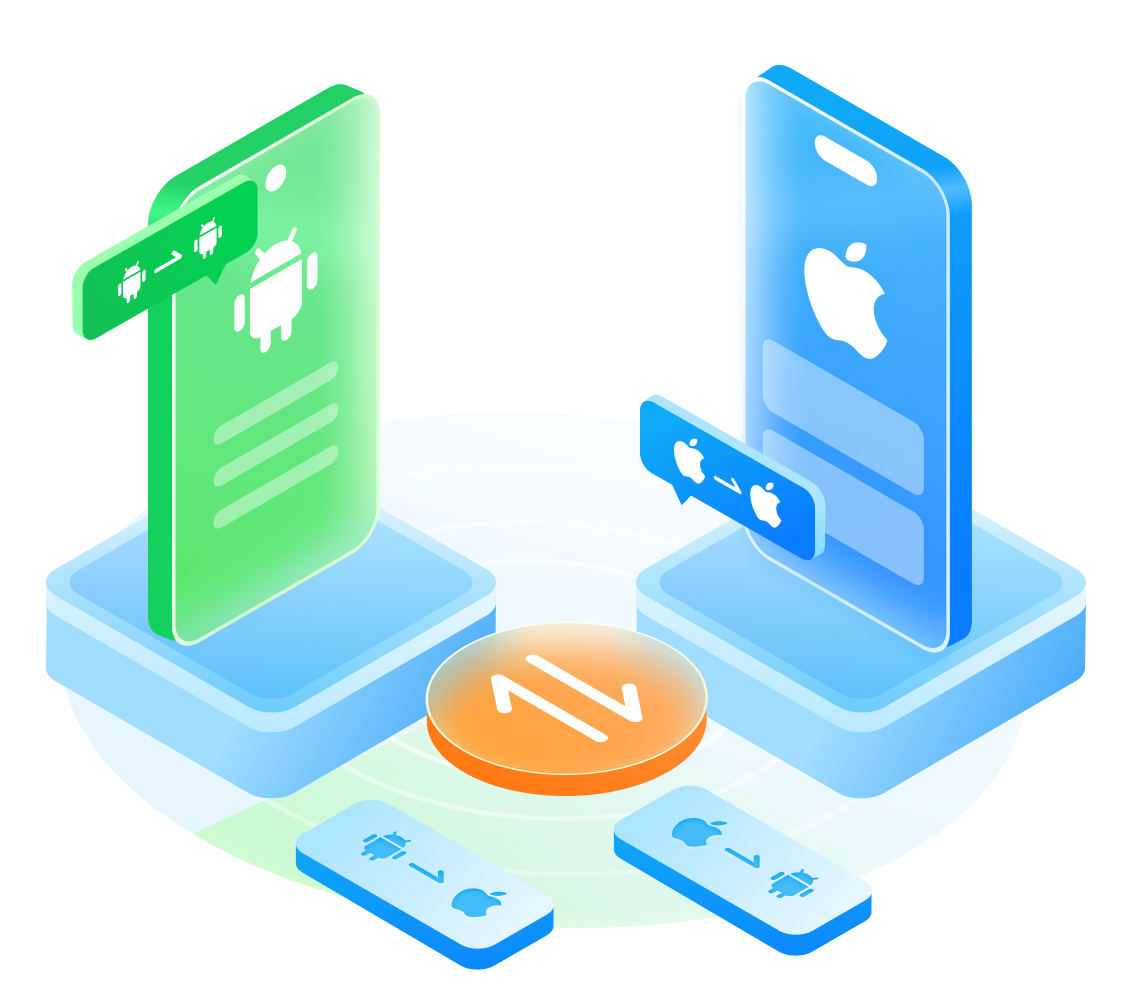 携帯電話間でデータを転送する