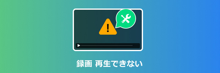 録画 再生できない